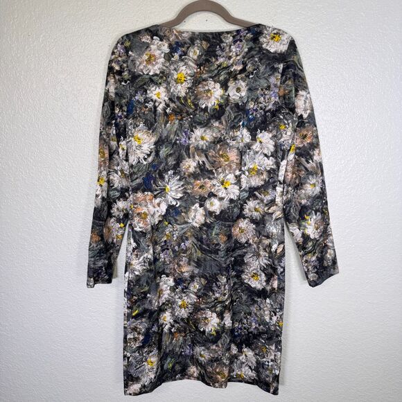 Piazza Sempione Dress Women 40 IT Floral Watercolor Daisy Italy Career US size 4 - Picture 5 of 10